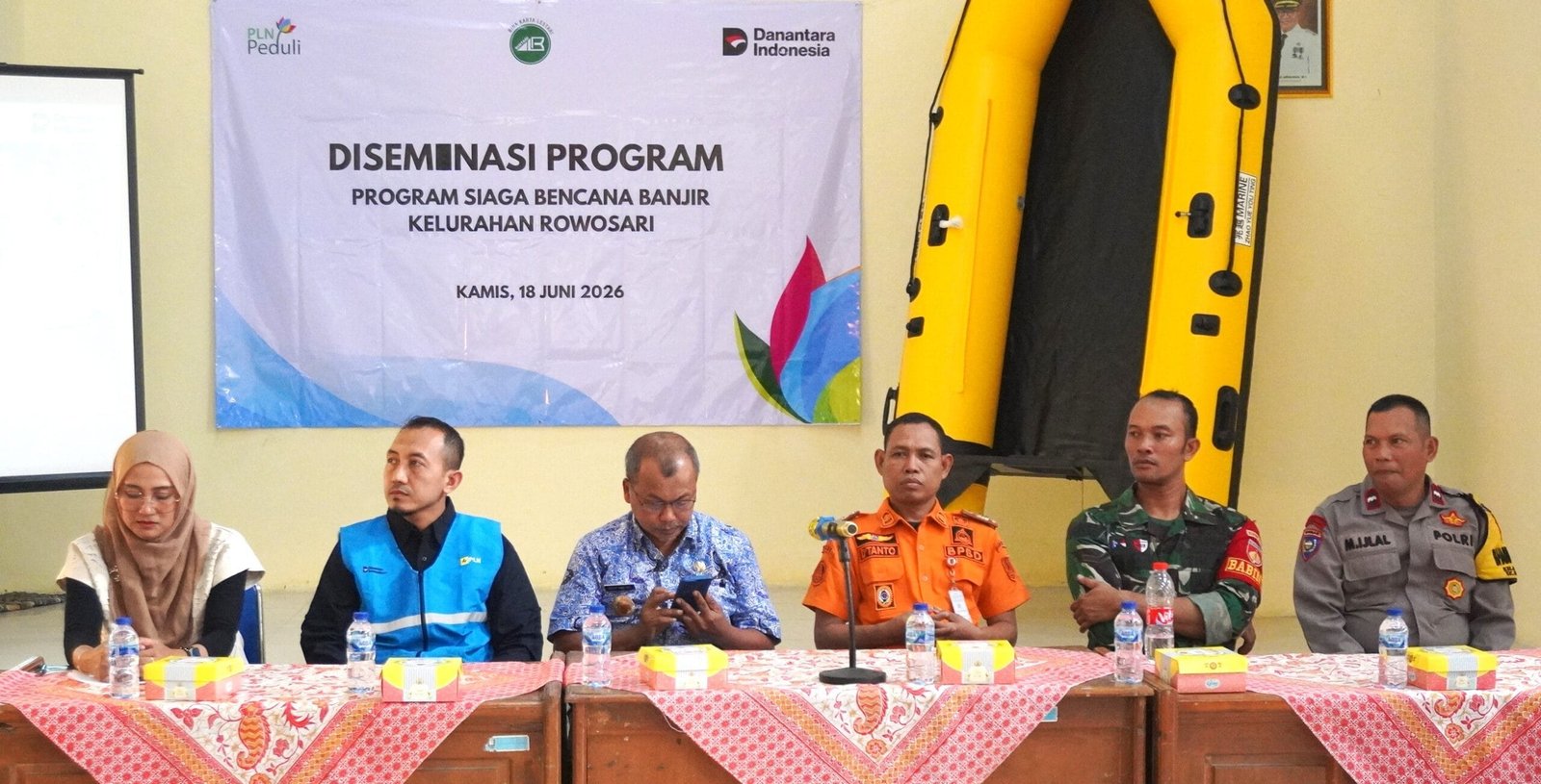 PLN Pusmanpro dan BINTARI Perkuat Ketangguhan Bencana melalui Program Kelurahan Siaga Banjir di Rowosari